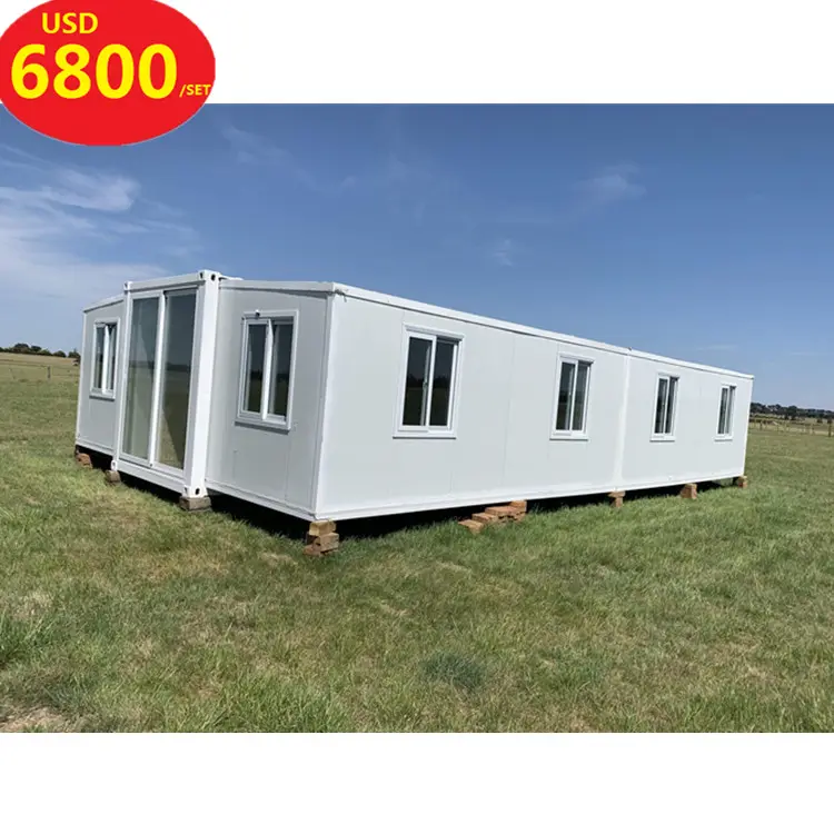 china living foldable/folding/fold up 40ft/40 ft 3 in 1 expandable prefab container house luxury for office