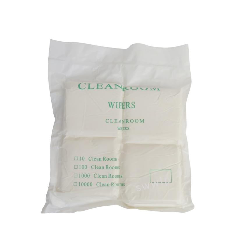 Lint Free Industrial Cleaning Laser Sealed 100 Class 100% Polyester Cleanroom Microfiber Wipers