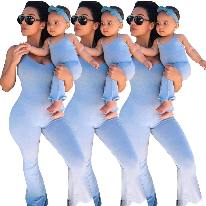 Одежда из бутика Mommy And Me, свободные брюки, модные удобные эластичные тканевые тонкие лямки для мамы и меня, поставщики