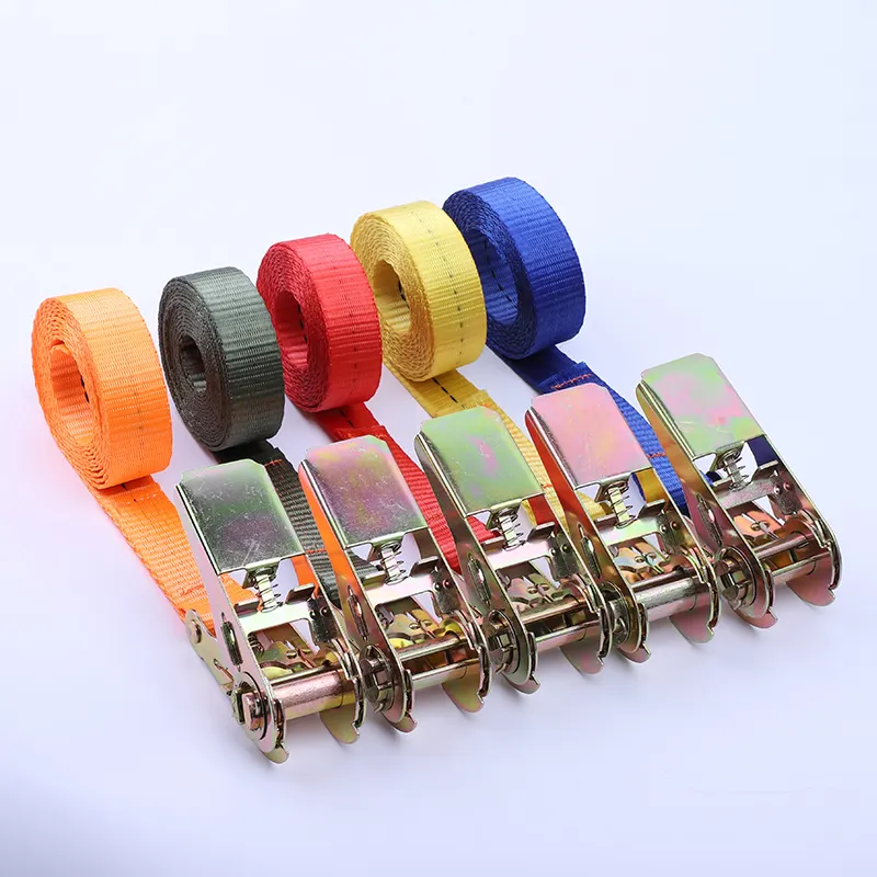 Ratchet Tie Down Straps  Heavy Duty Lashing Straps Adjustable Cam Buckle Tensioning Belts for Mounting on Bicycle Carriers Car L