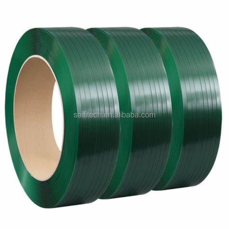 Polyester packing strap PET strap roll PET strapping tape for packing cotton and aluminum ingot and brick