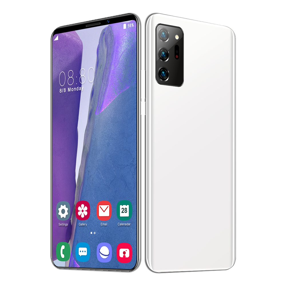 Мобильный телефон Note 20U на Android, 2021 дюйма, 3G/ 5G, 12 Гб + 6,3 ГБ, 13 МП + 32 МП, сканер отпечатка пальца и лица, 512