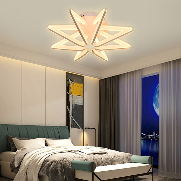 NEKE China Factory Energy Saving Chrome Color Indoor Living Room Modern Crystal Led Ceiling Lamp