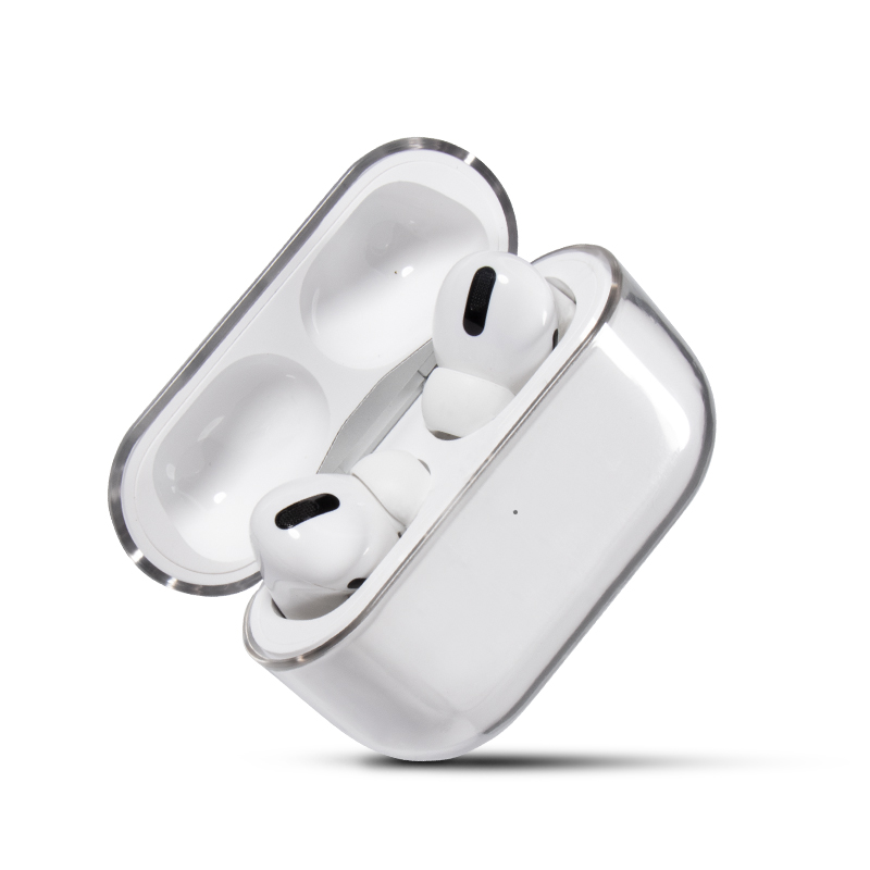 Пластиковый Чехол для airpods pro, прозрачный Гладкий поликарбонатный прозрачный жесткий Новый чехол apple для airpods pro, водонепроницаемый чехол для airpods pro