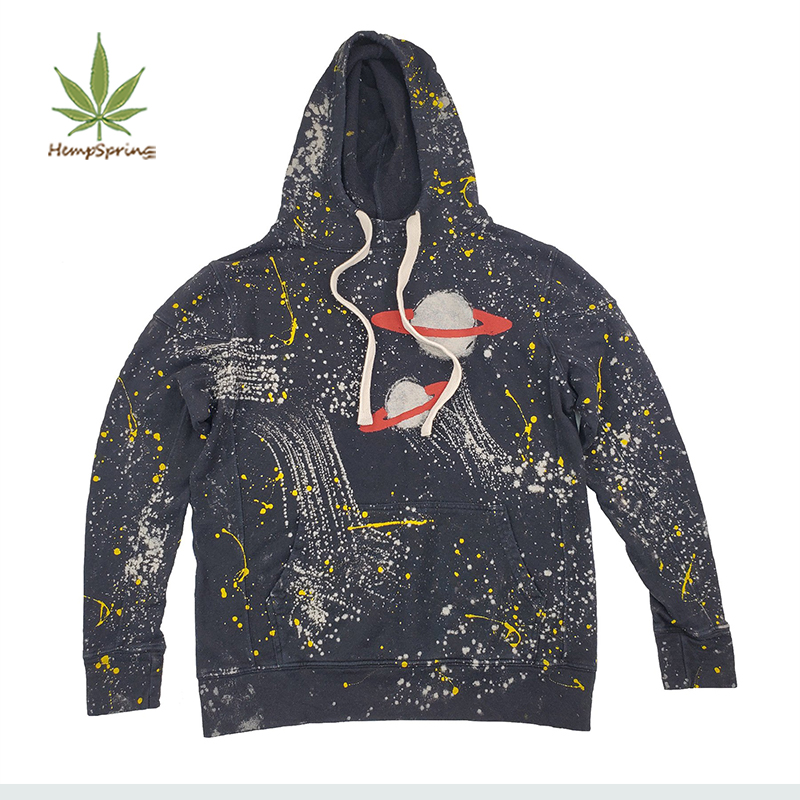 Natural Organic Mens Casual Hoodies Organic Cotton Hoodie Custom Print Long Sleeve Hoodie Men