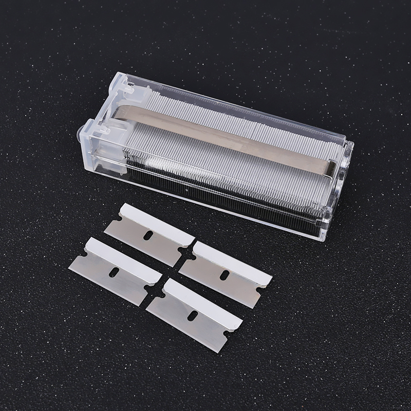 100 pcs Safety Single Edege Razor Blade Scraper Blade Glass Paint Oven Clean Carbon Steel Blade