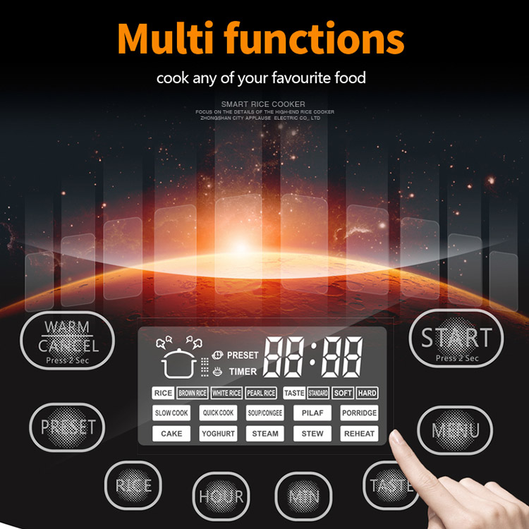 zhongshan electrical appliance 8 in 1square national slow electric multi rice cooker manufacturer