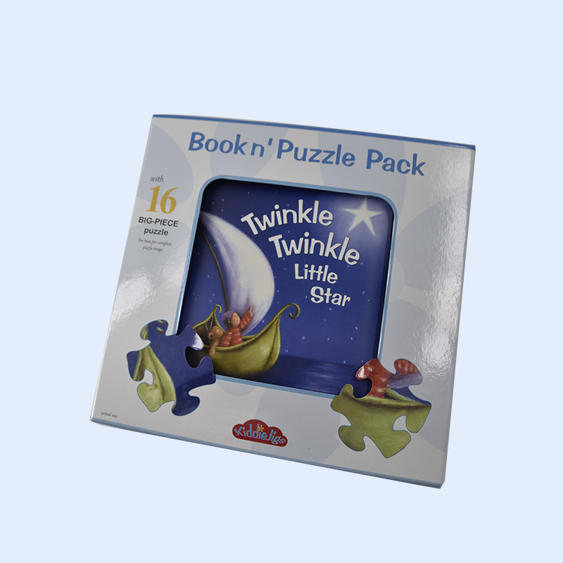 Custom Printing Cardboard Puzzle Pack for Kids