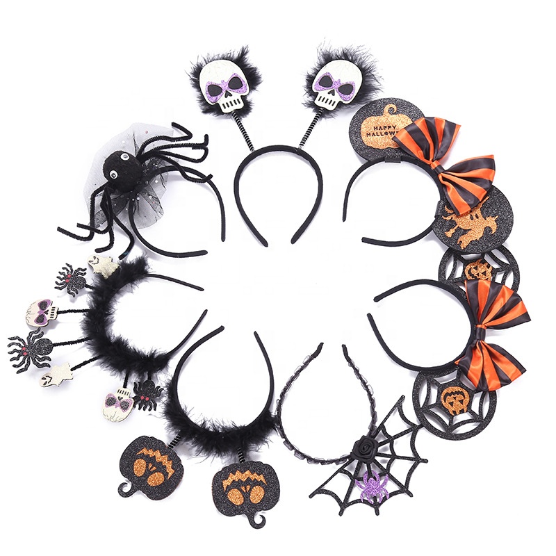 Halloween Carnival Party Funny Pumpkin Ghost Skull Headband Headwear Wholesale