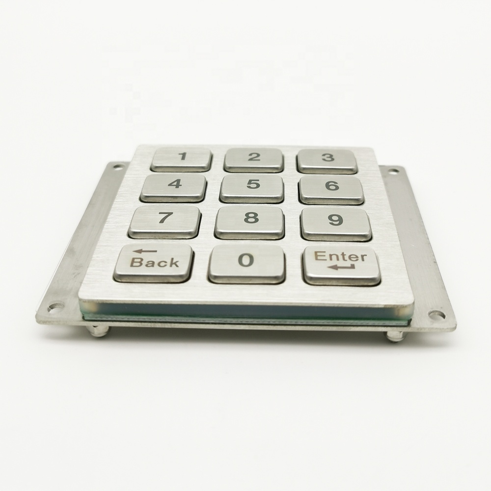 12 клавиш, IP65, USB, промышленная клавиатура из нержавеющей стали, клавиатура с кнопкой билета