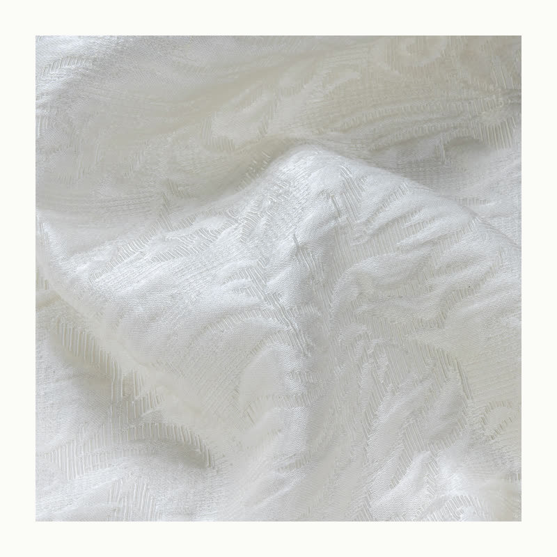 Hot sale soft smooth 45%silk 55%wool 140518 factory direct sales silk wool floral fabric