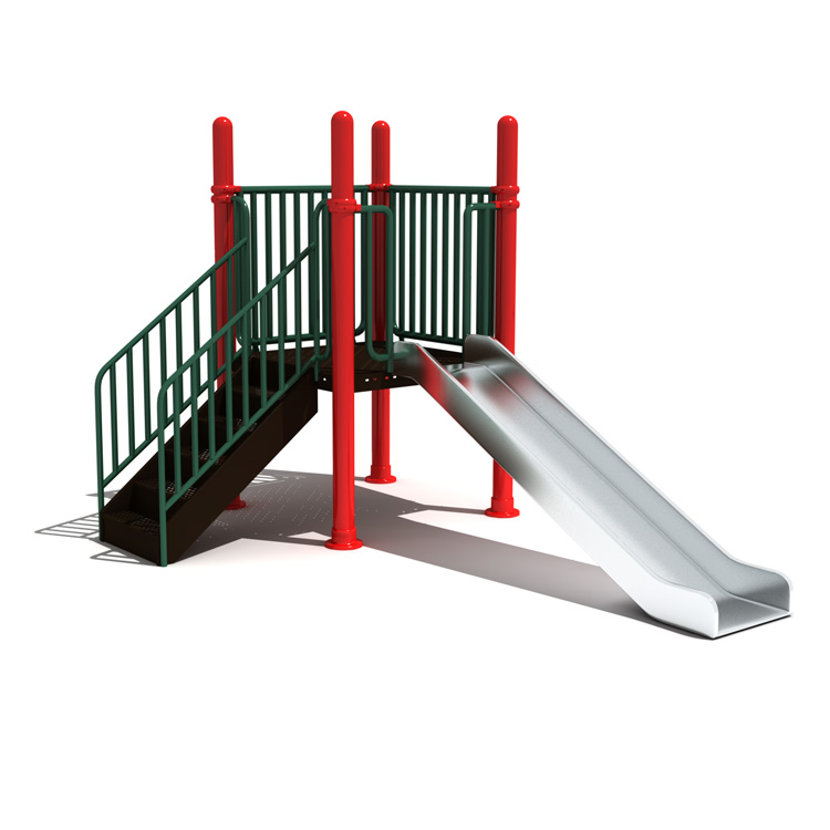 Simple design outdoor and indoor stainless steel screw slide equipment playground