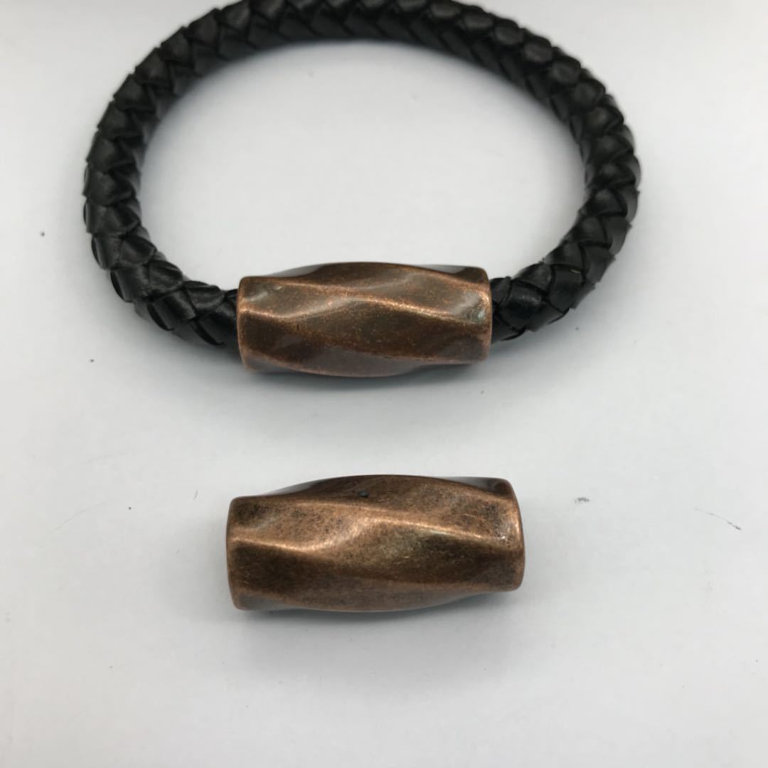 Leather Rope Bracelet Stainless Steel Men's leather bracelet bracelet Stainless Steel Leather Rope Bracelet buckle