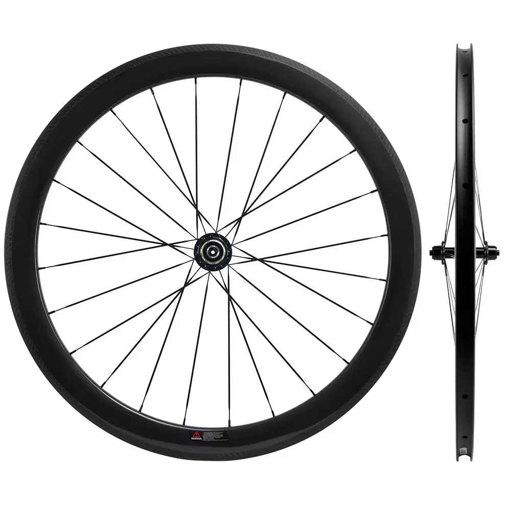 TB2125 Hot Sales Carbon Wheelset 700c Road Bike Wheels 50mm glossy Clincher Wheel Bicycle -K Braking edge R13 Cycling Wheels