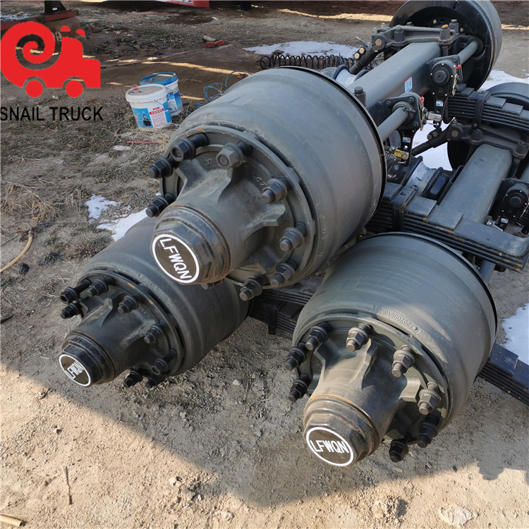 Good quality used truck trailer axles and best price double rear axle with drive shaft