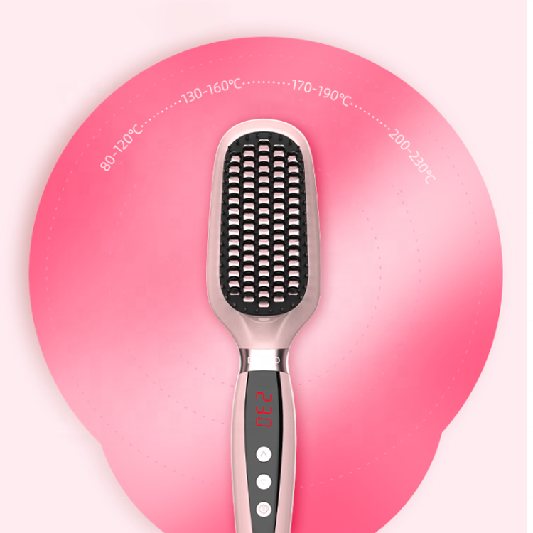 rhinestone straight hot comb hair straightening brush