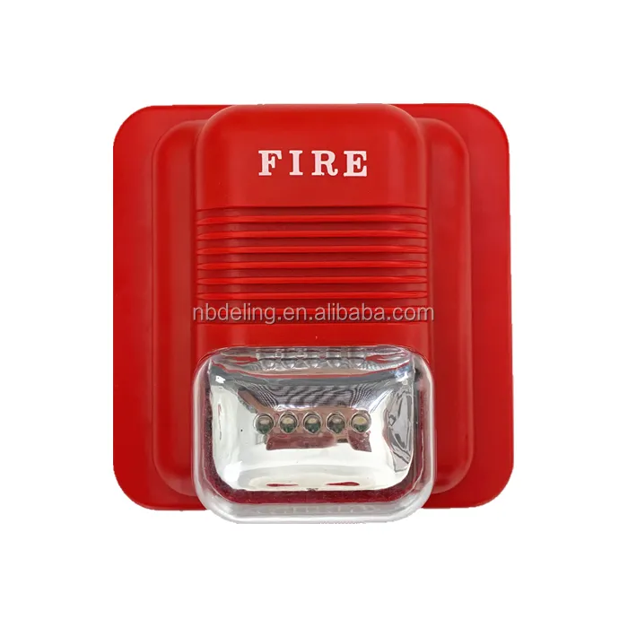 red popular manufactory price fire siren with strobe fire alarm with LED