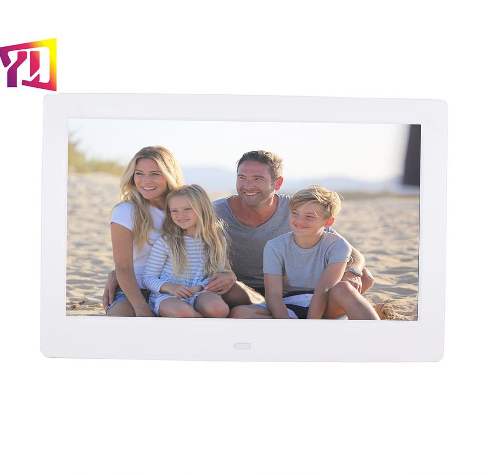 HD 1080P 10,1 дюймовая цифровая фоторамка с разрешением 1024*600 для видео