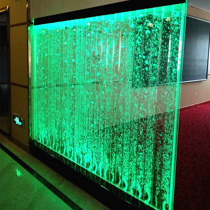 Офисное декоративное освещение Светодиодное управление rgb акриловая водяная пузырьковая настенная панель перегородки комнаты