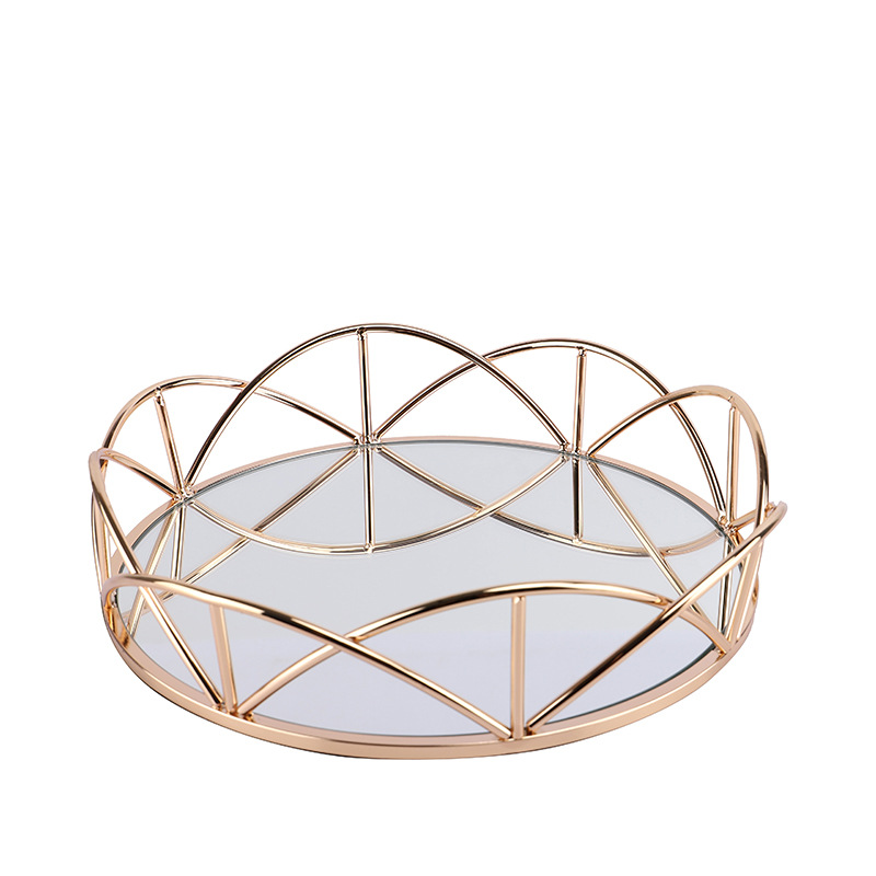 Hot Sale Crown Shape Multi-function Metal Storage Box Makeup Storage and Jewelry Storage Trays
