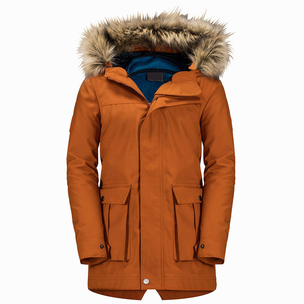 Boys' Waterproof Hooded Rain Jacket with Removable Fleece Liner 3 in 1 Insulated Winter Coat with Fur Hood