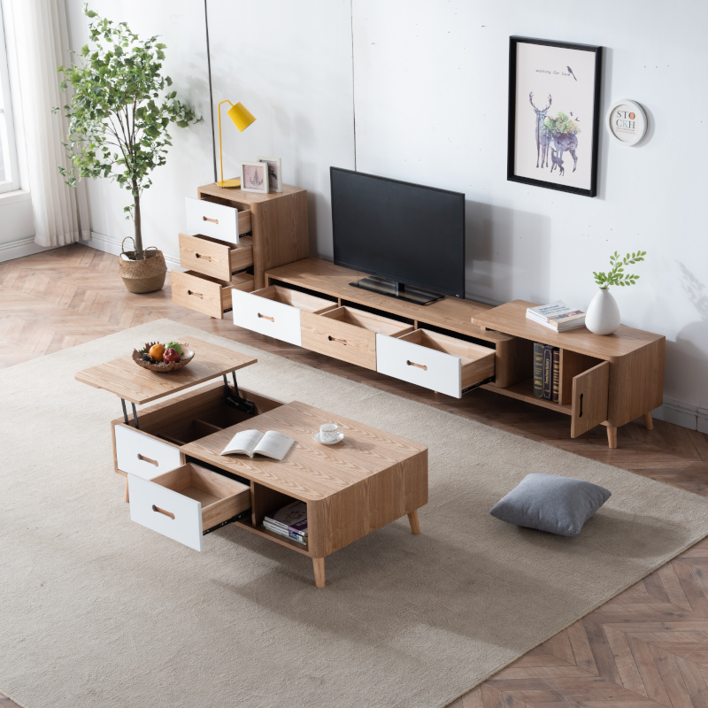 Home Cosmopolitan Solid Wood Wide TV Media Stand
