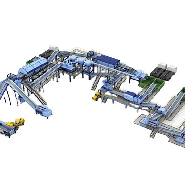 Waste Recycling Municipal Solid Waste Sorting Plant with customized capacity