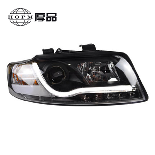Headlight Tuning Light Lens LED Tear-eye Modified Xenon Headlight Assembly For A4 B6 2001-2004