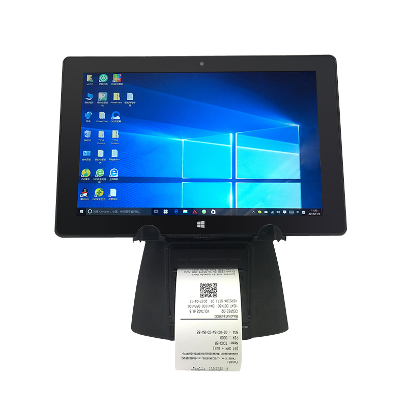 Мобильная POS-машина с принтером TC2200C, портативная Pos-система, подставка для планшета, терминалы оплаты 7 -11 дюймов, Android, все в одном, термальный