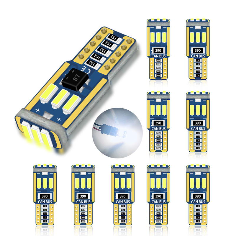 Чтение плафон инструмент светодиодные лампы номерных знаков 9led 4014smd 194 168 без ошибки салона автомобиля свет T10 Led W5W Светодиодная лампа с can-bus