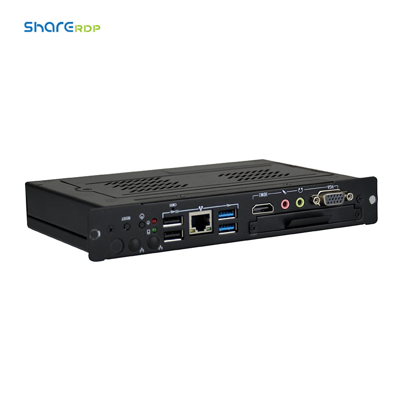 Встроенный безвентиляторный промышленный ops celeron core i3 i5 i7 4k мини ПК компьютер для офисной школы доска вывеска плеер