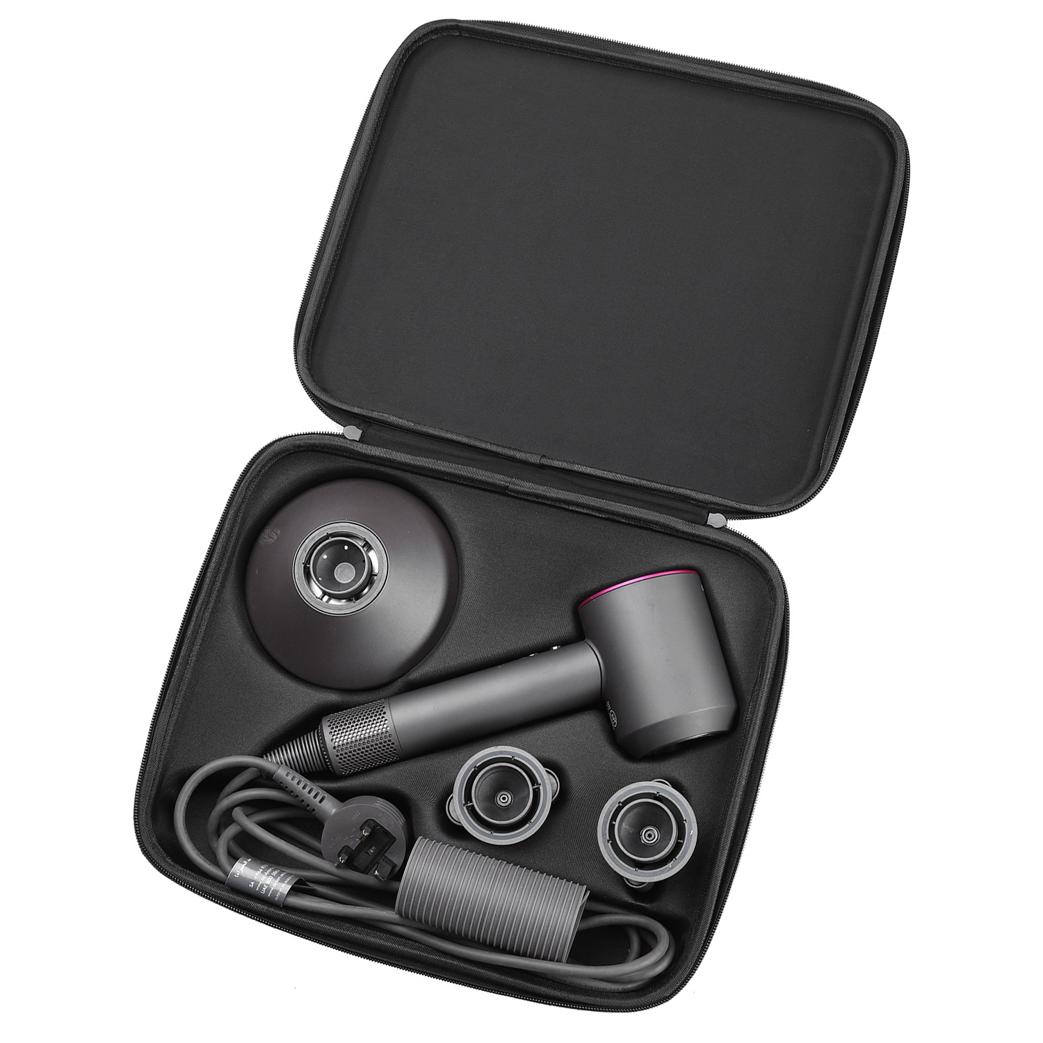 Custom Wholesale EVA hard shell bathroom dyson hair dryer carrying leather travel storage case