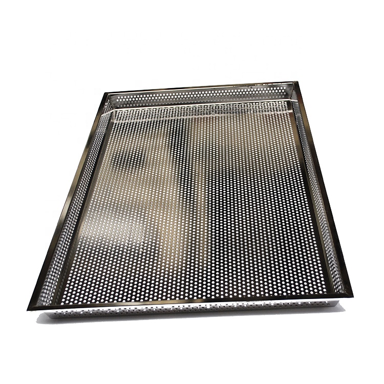 Food grade stainless steel 304 bakery oven perforated baking sheet baking tray drying sheet for fruit and vegetables