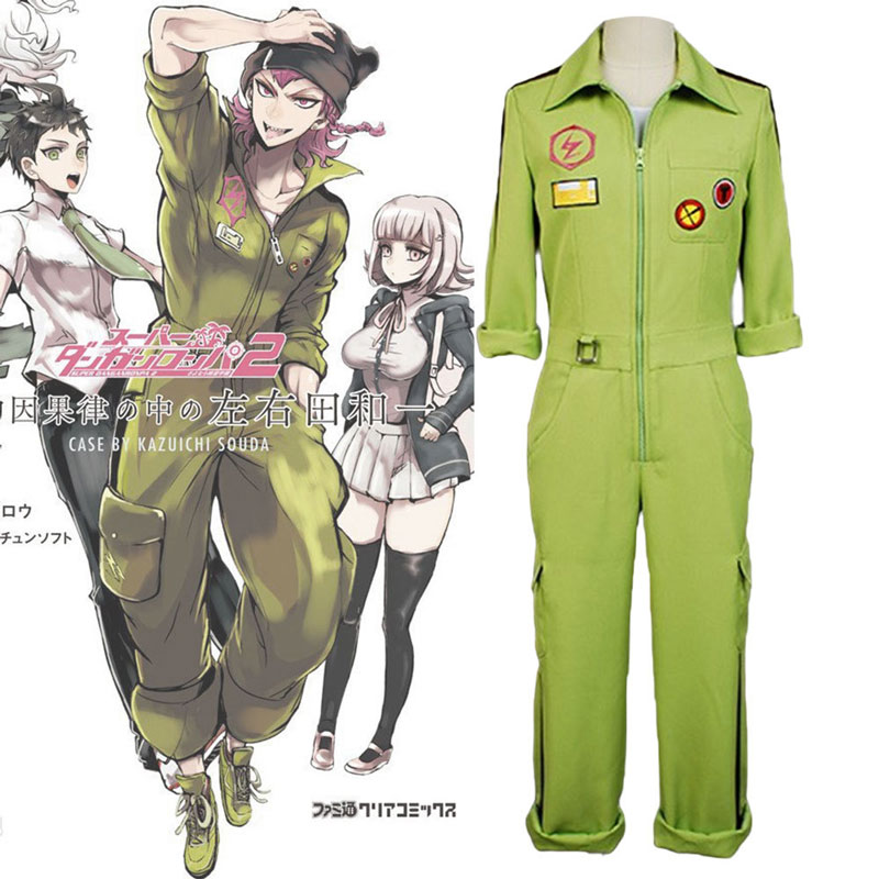 Аниме Косплей супер данганронпа2 Kazuichi Souda Косплей Костюм Полный комплект наряд мужской женский комбинезон костюмы на Хэллоуин для мужчин