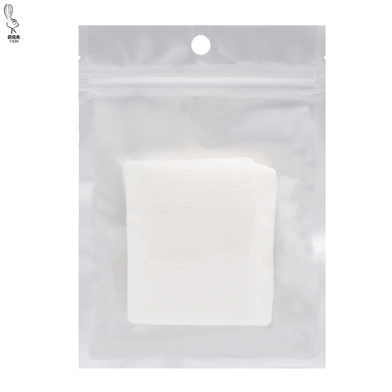 OEM organic cotton pads square ultra-thin makeup remover pads Eye Lip nail cleaning cotton cleansing pads remover