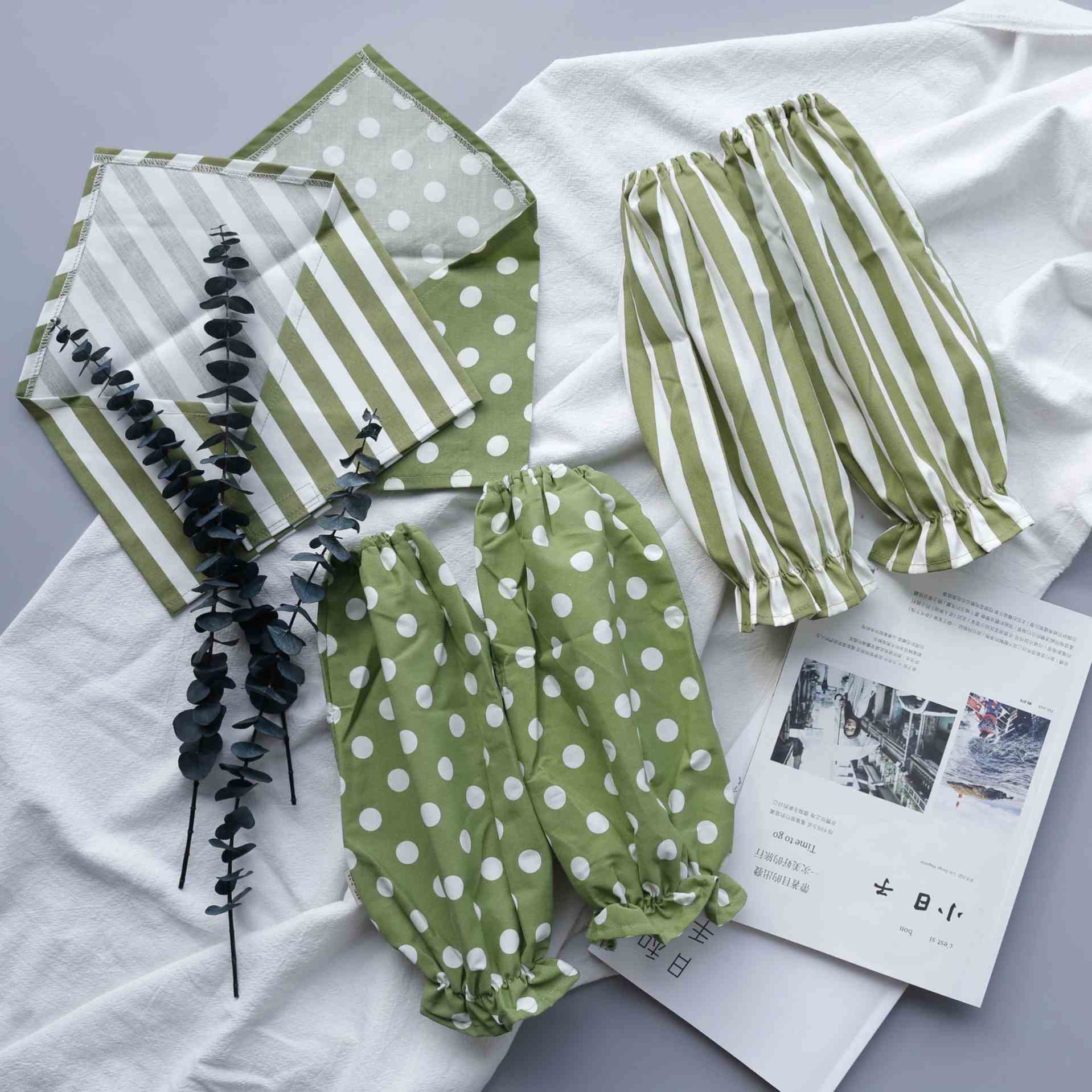 Cheap Bulk Wholesale Arm Covers Oversleeve House Antifouling Cotton Linen Oversleeve
