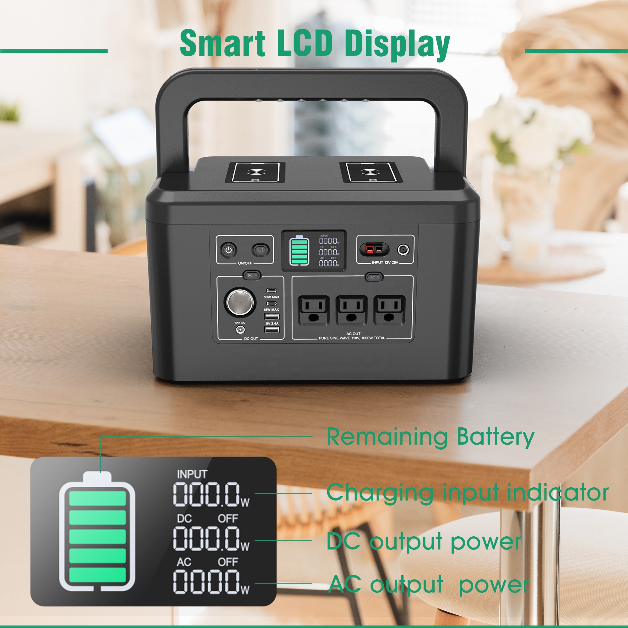 Portable Generator System Power Station 110V 220V 350W 500W 1000W Power Generator For Home And Outdoor