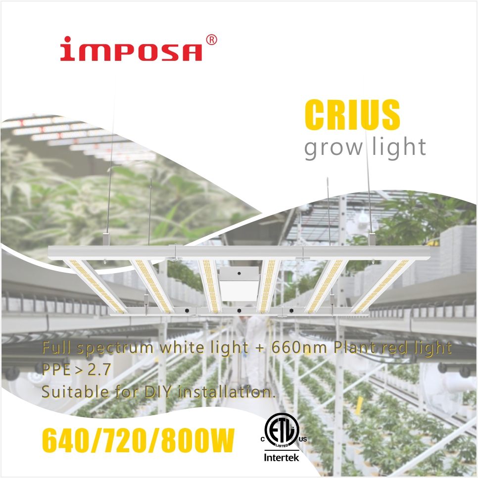 high quality dimmable foldable full spectrum 640W led grow light for garden greenhouses