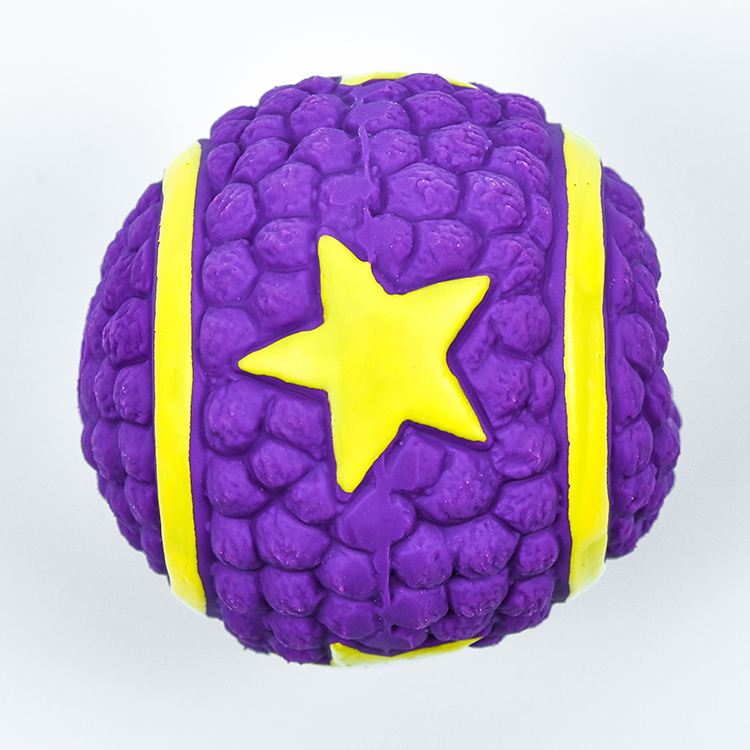 Top seller bright color eco natural rubber pet toy squeaky chew dog toys pet
