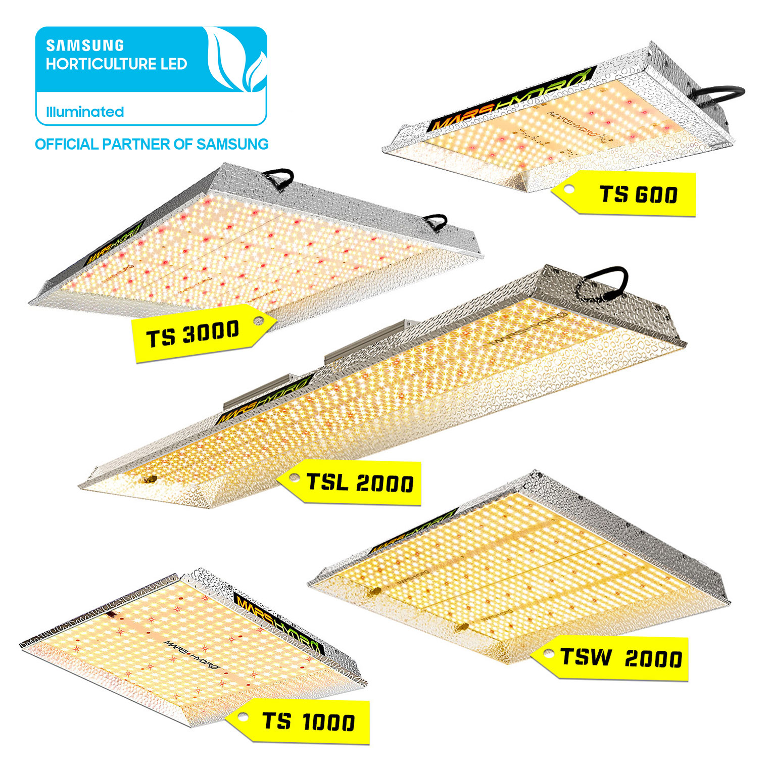 Mars Hydro TS1000 150W High Yields LED Grow Lights Greenhouse Grower Full Spectrum LED Grow Lights