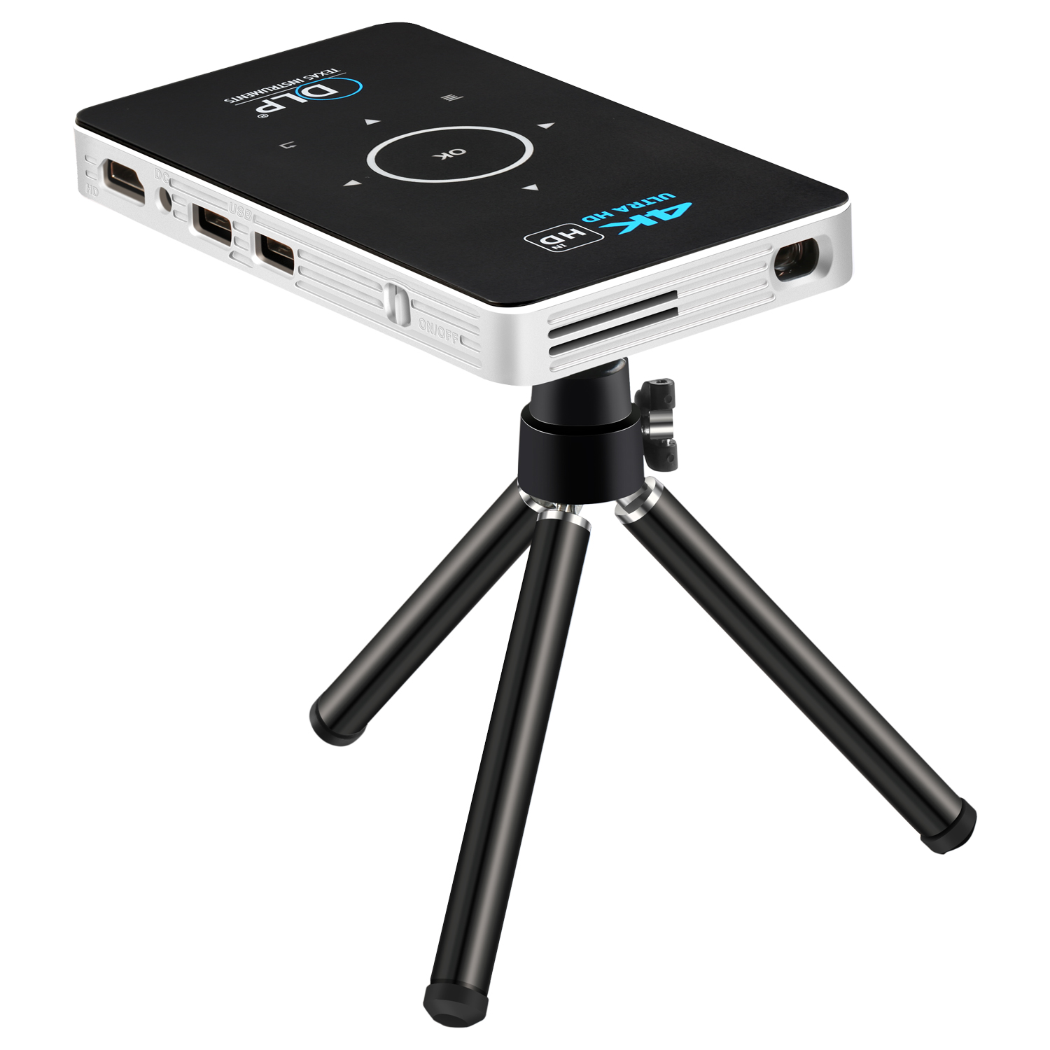 Smart Android Wifi Mini Pocket Pico Portable 3d 4k Led Dlp Projector