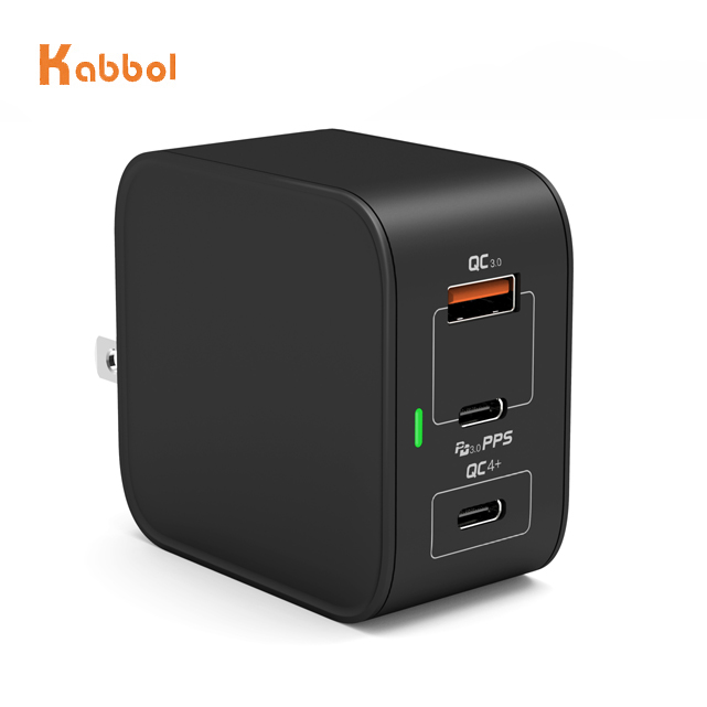 2020 китайский производитель 100 Вт 65 Вт 61 Вт KC GaN Зарядное устройство USB C Type адаптер KC одобренный портативный 3 порта с несколькими разъемами для ноутбуков