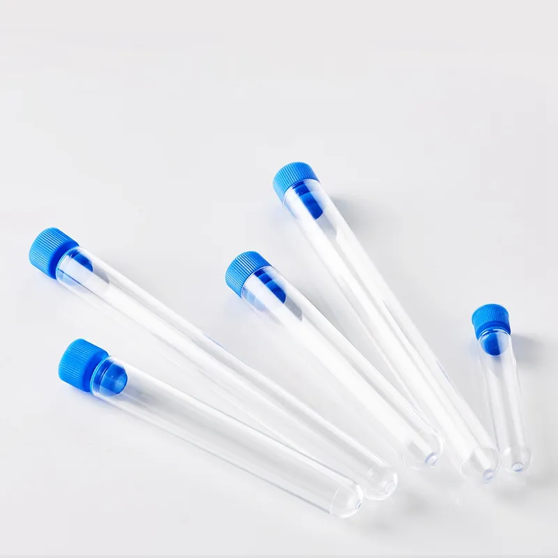 PS Hard Plastic Test Tube with Stopper Laboratory Leak Proof Flow Cytometry Tube