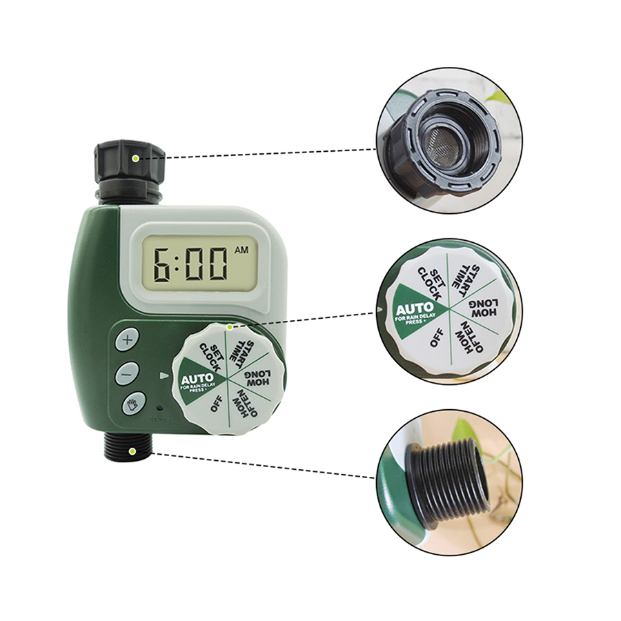 China Outdoor Yard water control system timer drip irrigation kits Single-Outlet Hose garden water timer irrigation controller