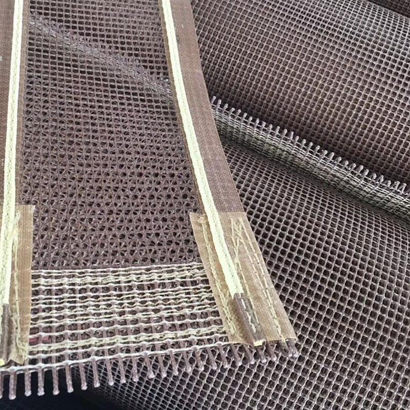 Горячие термостойкие Non-sticky PTFE стекловолокна открытой сетки конвейер пояс пищевой