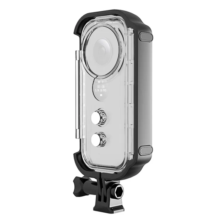 STOCK PULUZ 30m Underwater Waterproof Housing Protective Case for Insta360 ONE X, with Buckle Basic Mount & Screw
