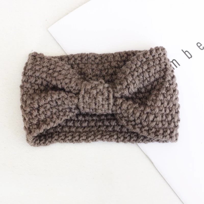 Fashion girl warmer winter headband Knitted wide-brimmed headband