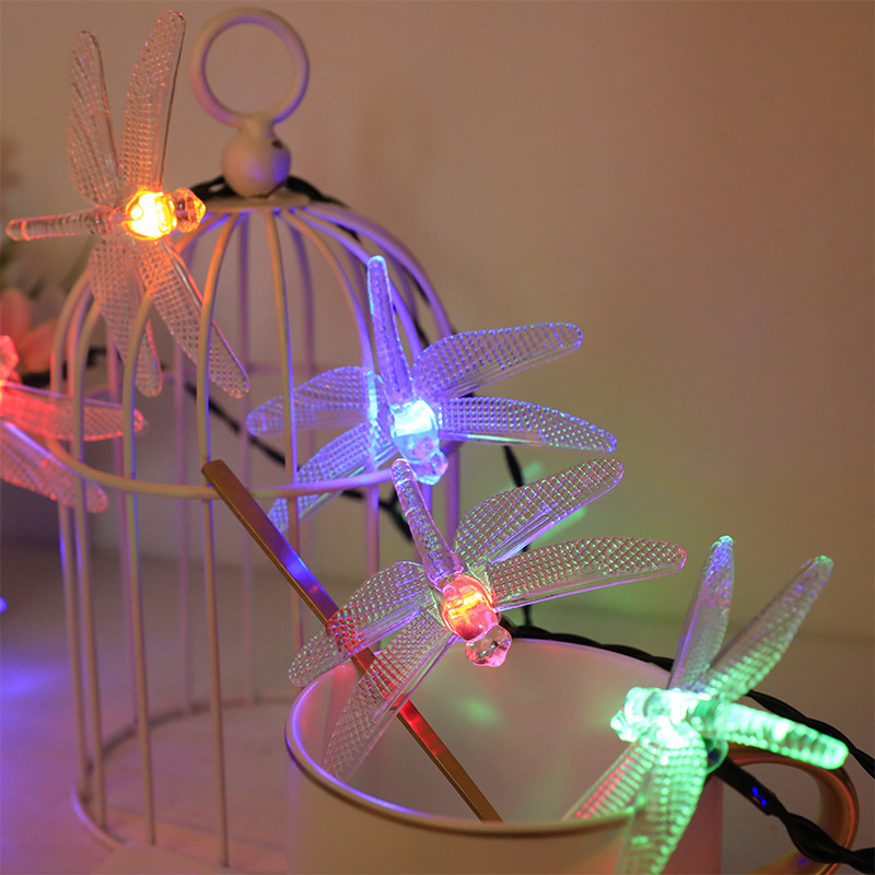 Amazon Hot Outdoor Light Decoration Pendant Garden Led Discoloration Wind Chime Lamp Various Shapes Solar Christmas Lights