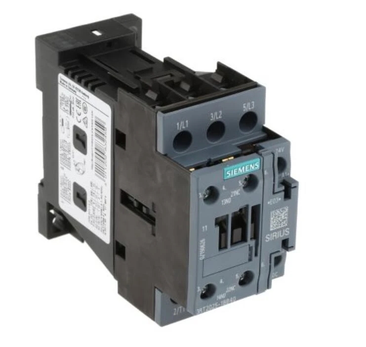 Фирменный контактор Sie-Men 3RT2025-1BB40 3RT1025-1BB40, 3-полюсный контактор-16 А, катушка 24 В постоянного тока, SIRIUS Classic, 3NO, 7,5 кВт
