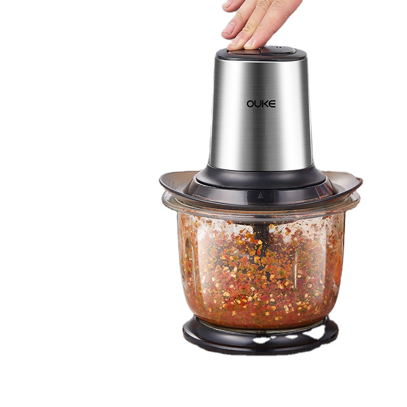 Кухонная машина Ouke Multi-chopper, мясорубка, измельчитель, оптовая продажа, стеклянный коммерческий кухонный комбайн, электрические бесплатные запасные части 1,0 м